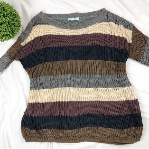 She and Sky oversized knit cozy sweater S/M - Picture 2 of 6